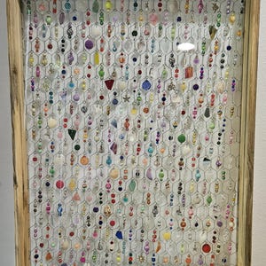 Seashell Suncatcher: Chicken Wire Sparkle Window with Beach Glass & Charms